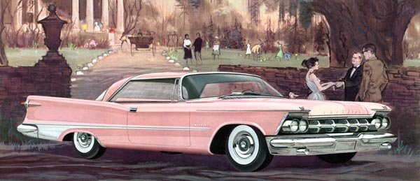 Artwork from the 1959 Imperial sales brochure