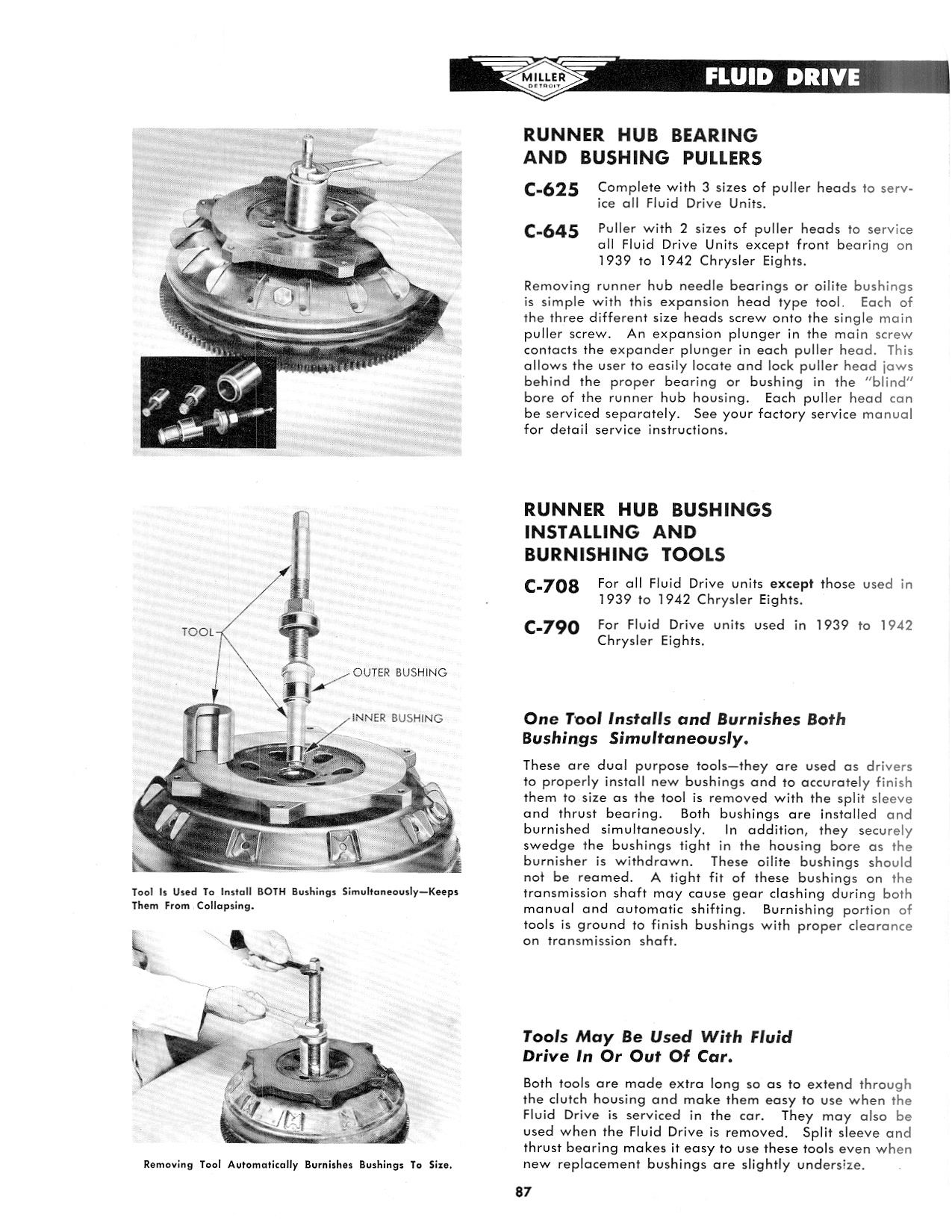 Miller Special Service Tools