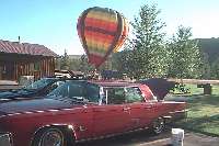 Hot Air Baloon being inflated