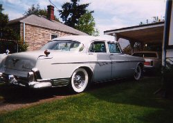 55 Sedan Dove Grey Rear
