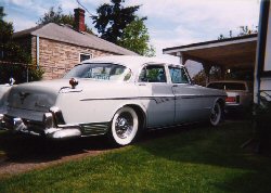 55 Sedan Dove Grey Rear