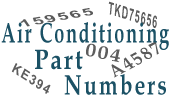 Air Conditioning and Heating System Part Numbers Reference