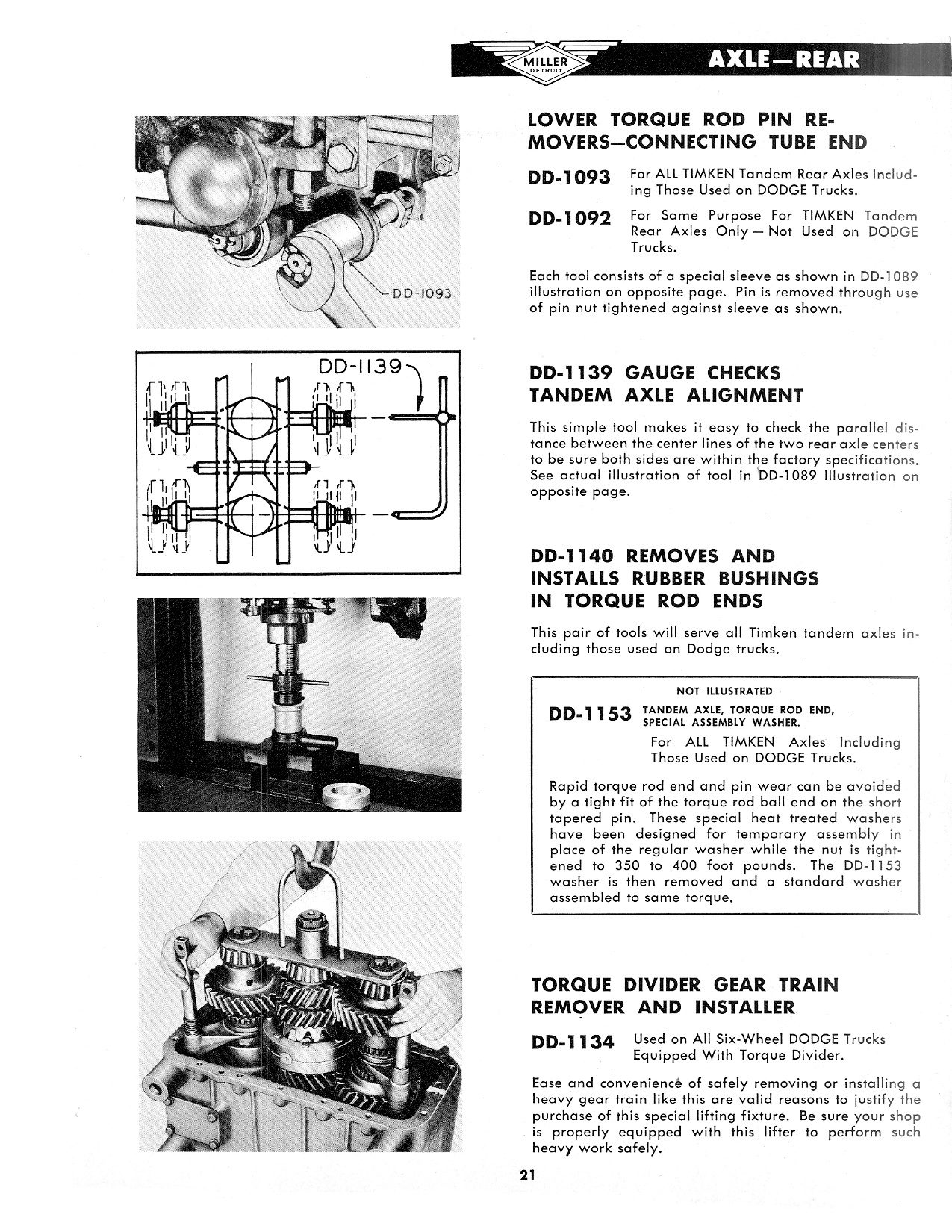 Miller Special Service Tools