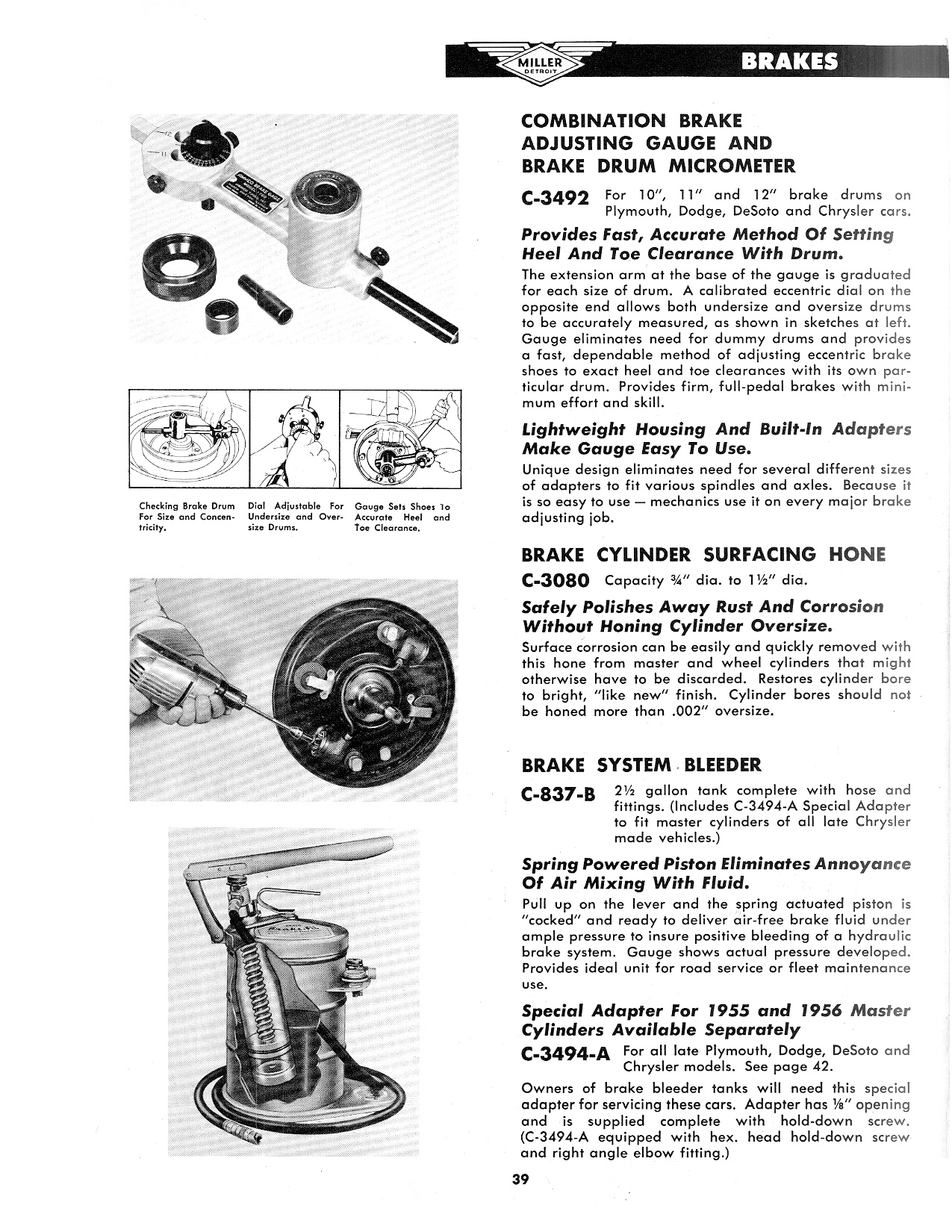 Miller Special Service Tools
