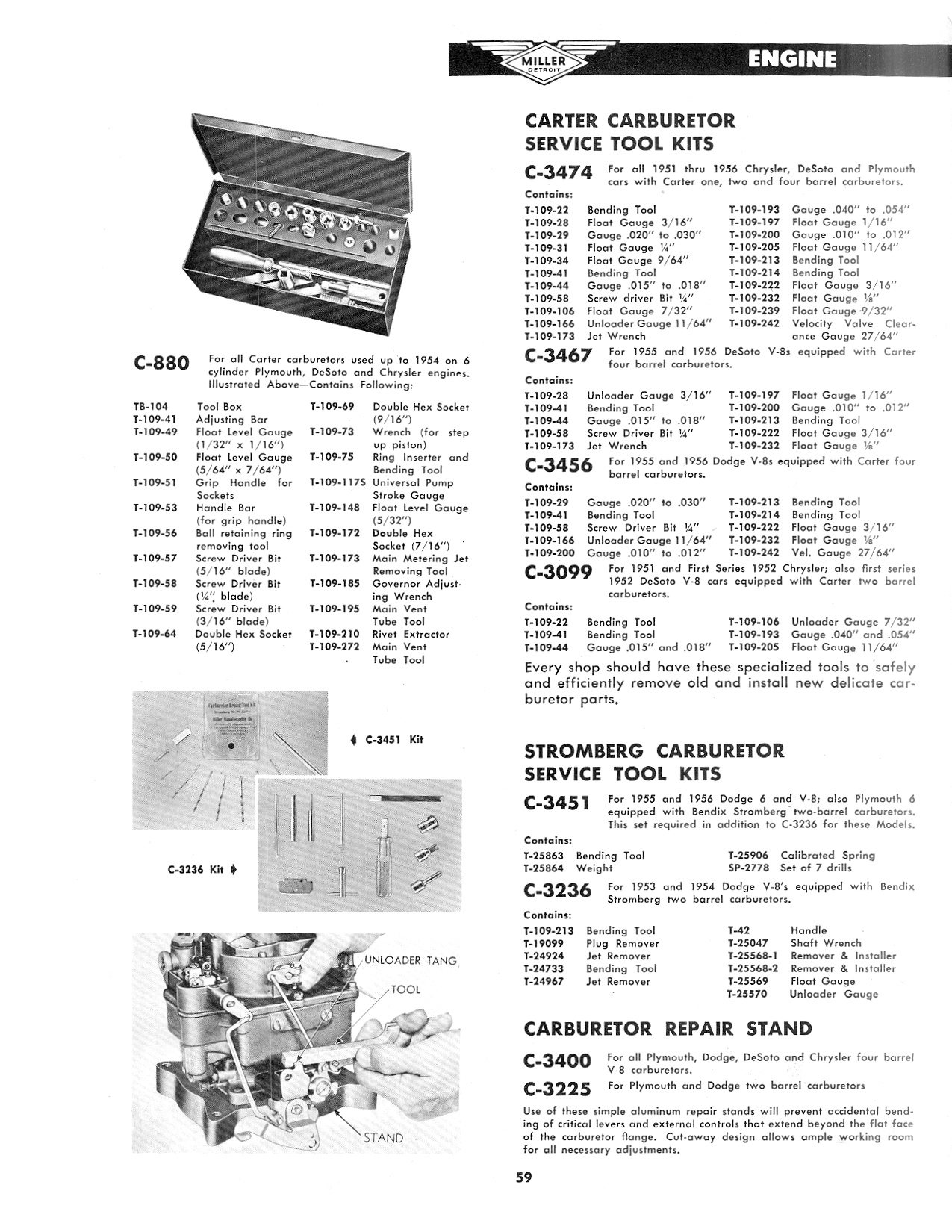 Miller Special Service Tools