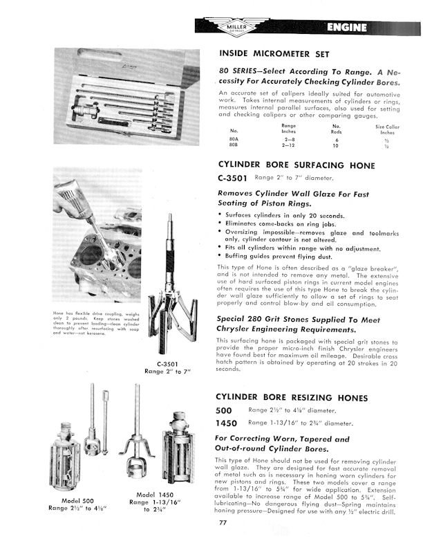 Miller Special Service Tools
