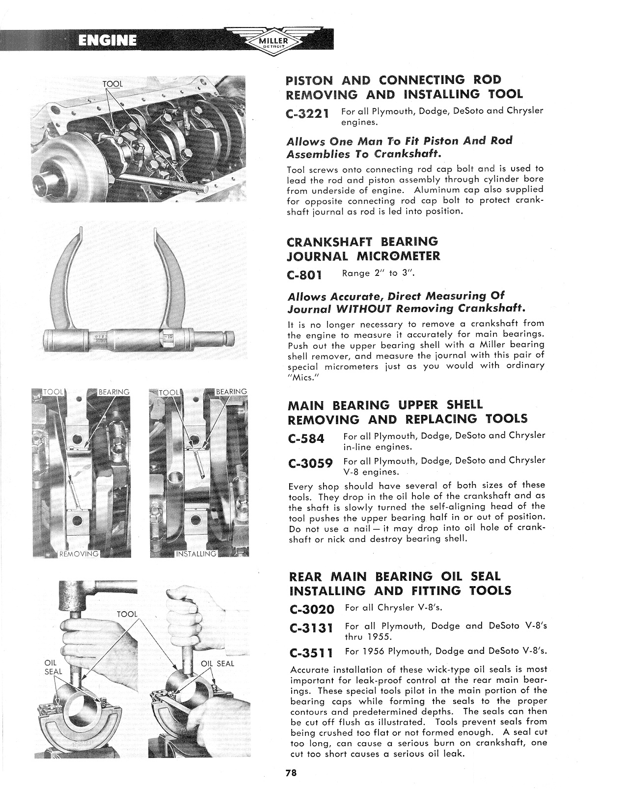 Miller Special Service Tools