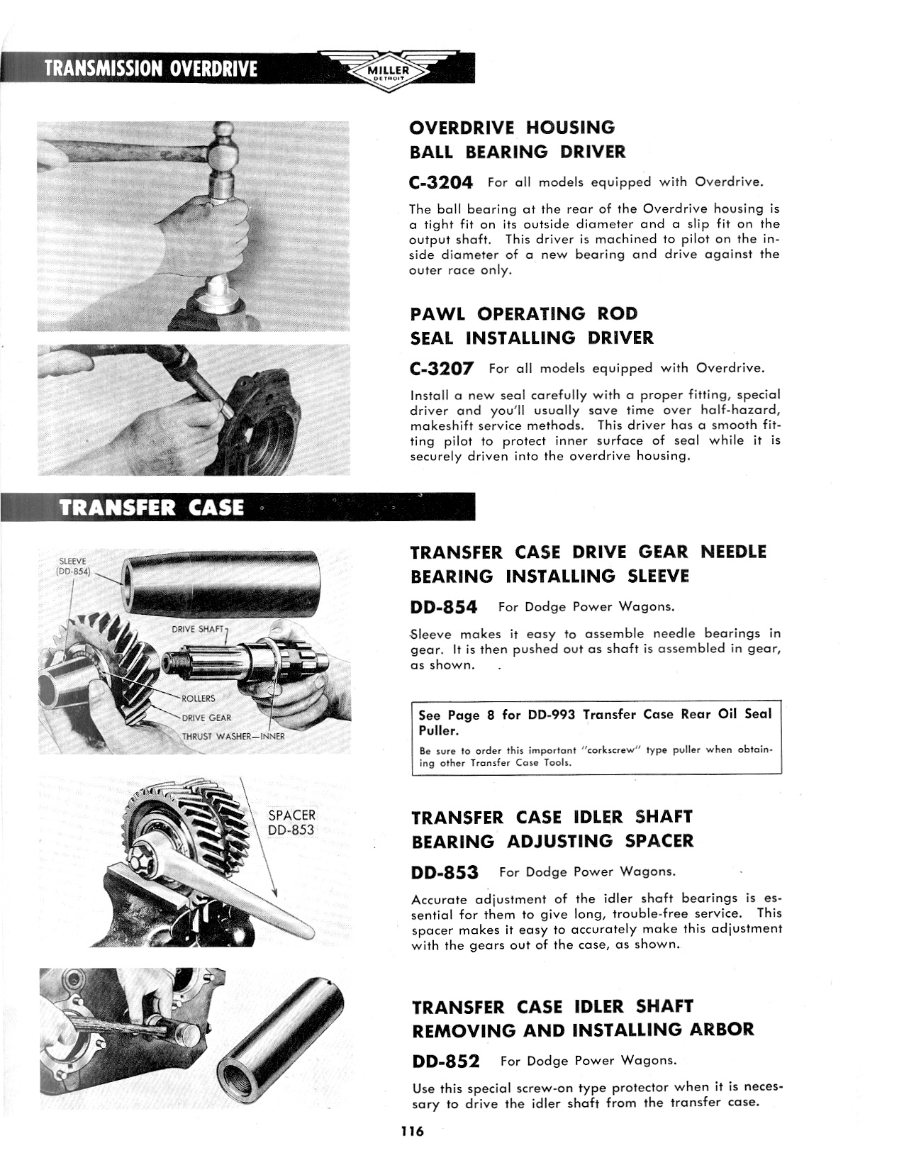 Miller Special Service Tools