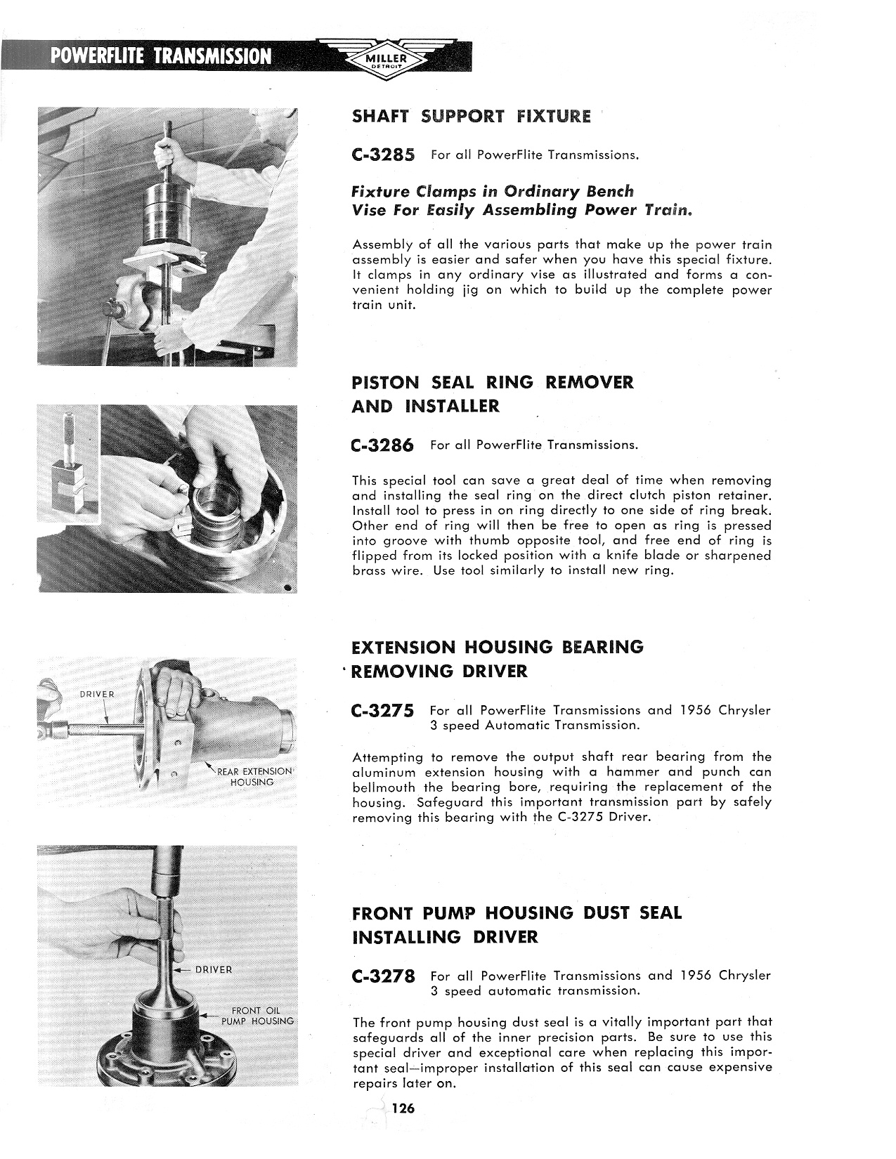 Miller Special Service Tools