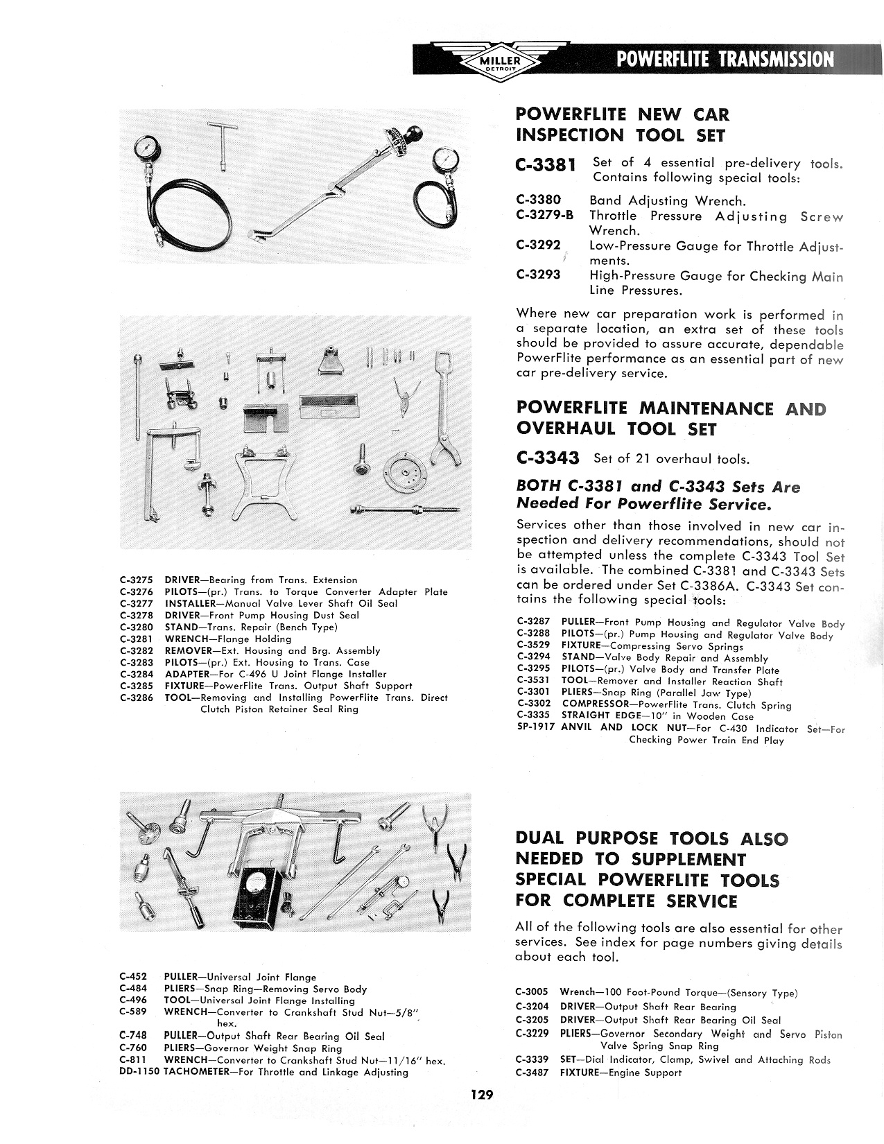 Miller Special Service Tools