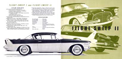 Pages 5-6: Flight Sweep II, four passenger hardtop