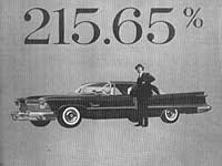 1958 Imperial ad boasting of 1957's sales improvement