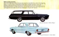 1965's Plymouth Belvedere I: the station wagon, the two-door hardtop and the four-door sedan.