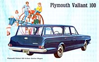The Valiant 100 for '65 is available in a two or four-door sedan and a station wagon.