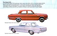 The Valiant 100 for '65 is available in a two or four-door sedan and a station wagon.