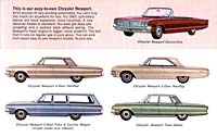 Six body styles carried the 1965 Chrysler Newport name: a two or four-door hardtop, a town sedan, a four-door sedan, a two-door station wagon and a convertible.
