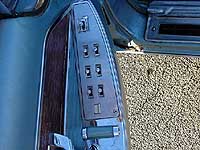 Driver;s door panel and switches