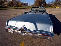 Rear view of Carl Salmon's Imperial convertible