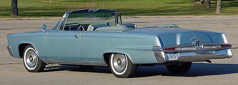 Rear 3/4 view of '65 Imperial convertible