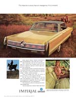 1967 Imperial hardtop advertisement, Ivory.