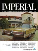 Advertisement: Chrysler Corporation products in 1968.