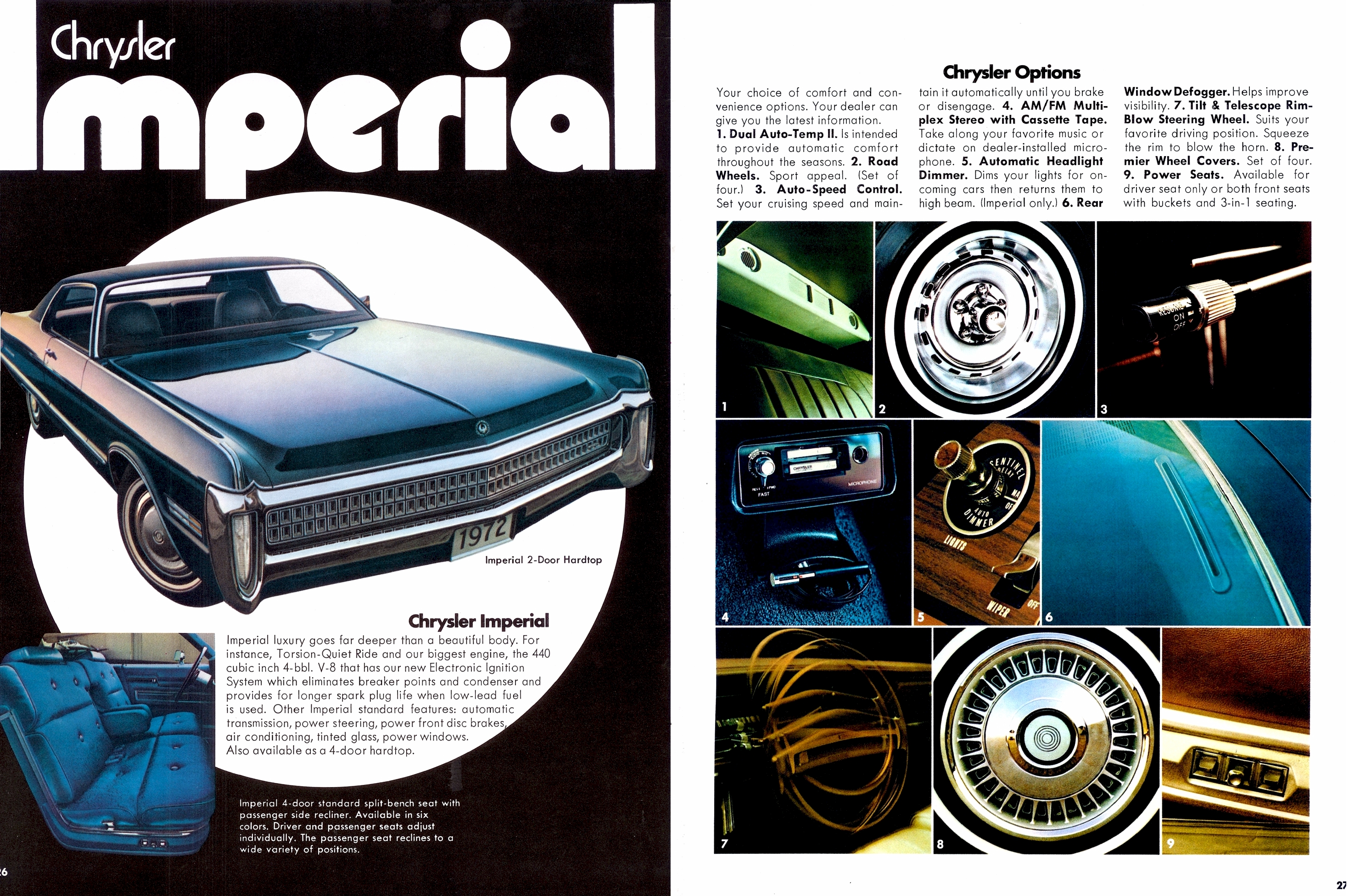 Newport New Yorker Imperial Plymouth 1973 Chrysler 34-page Car Sales Brochure 